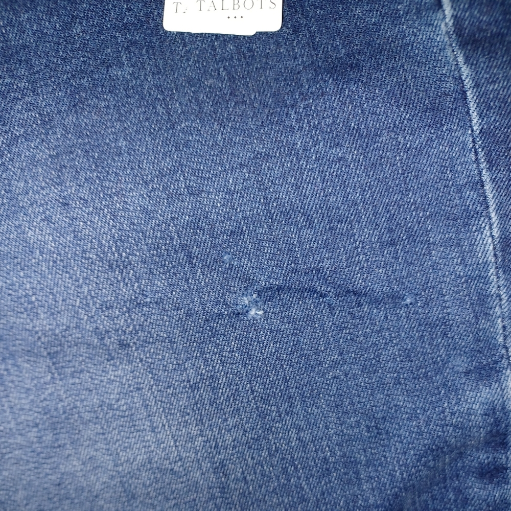 ❤️🔥NEW Talbots Women's 12 Curvy Bootcut Denim Blue Jeans NWTS with Tiny flaw - Picture 12 of 13